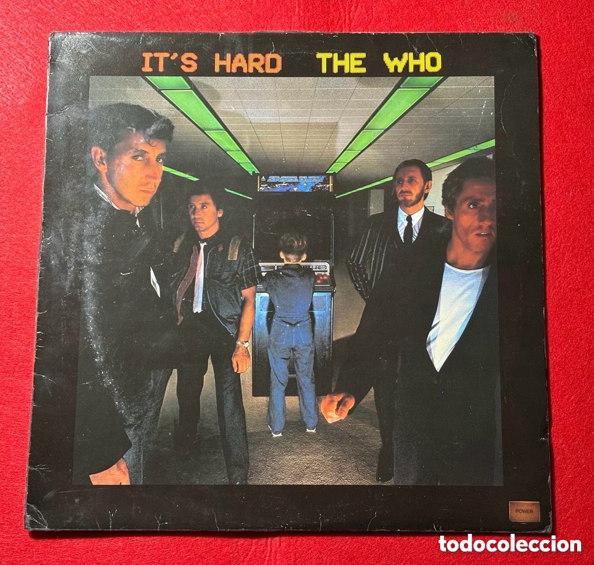 Aut&oacute;grafos antiguos de cantantes y m&uacute;sicos: The Who-Firmado Vinilo &ldquo;It's Hard&rdquo; de 1982 UK