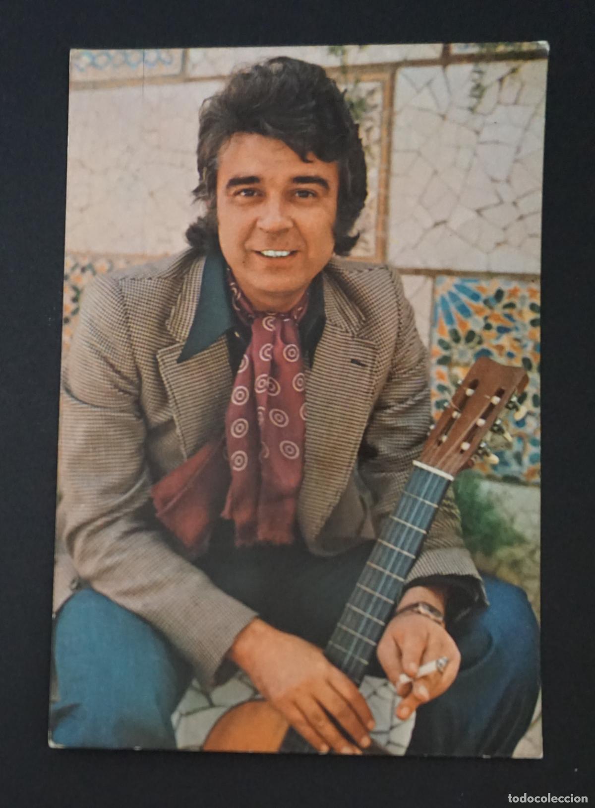 Aut&oacute;grafos antiguos de cantantes y m&uacute;sicos: Foto postal de PEPE ANTEQUERA con aut&oacute;grafo en el reverso a&ntilde;o 1973