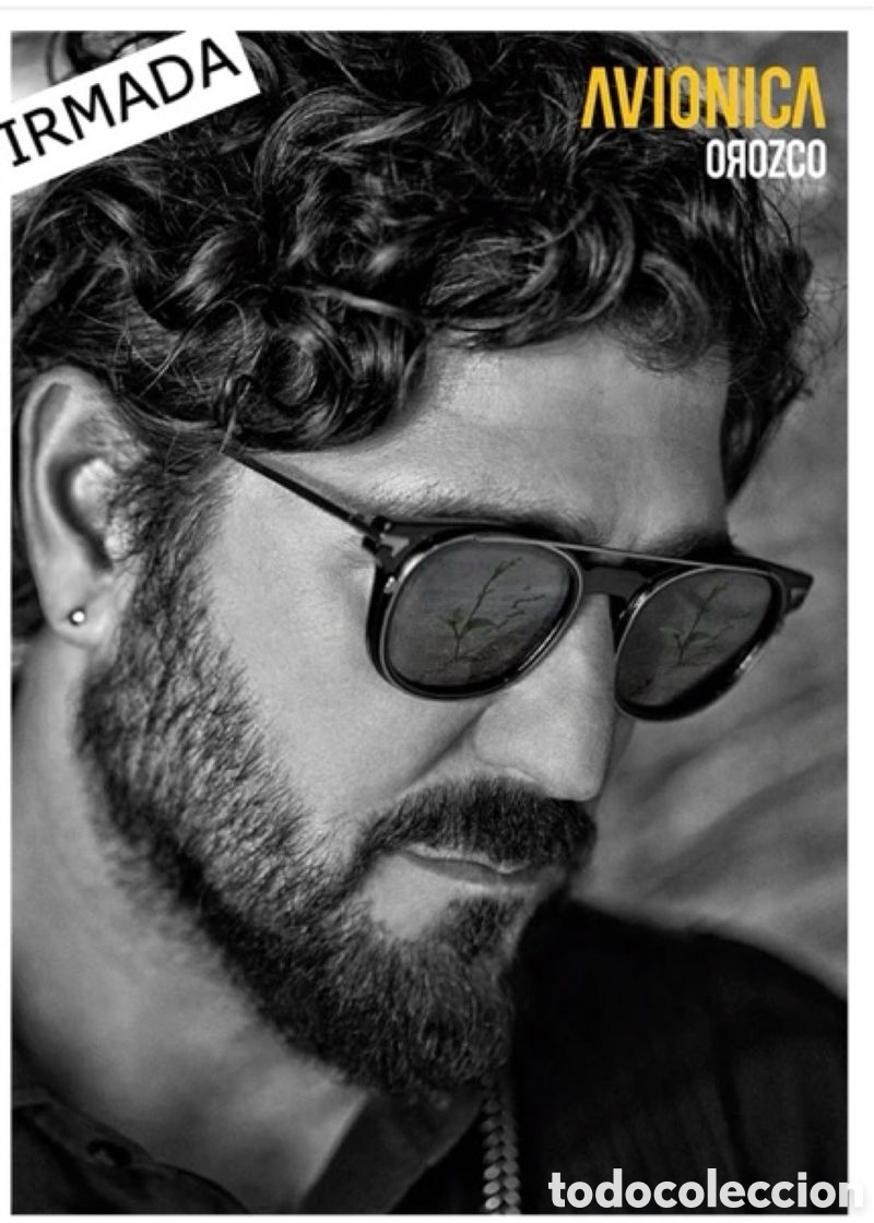 Aut&oacute;grafos antiguos de cantantes y m&uacute;sicos: L&Aacute;MINA FIRMADA ANTONIO OROZCO AVIONICA