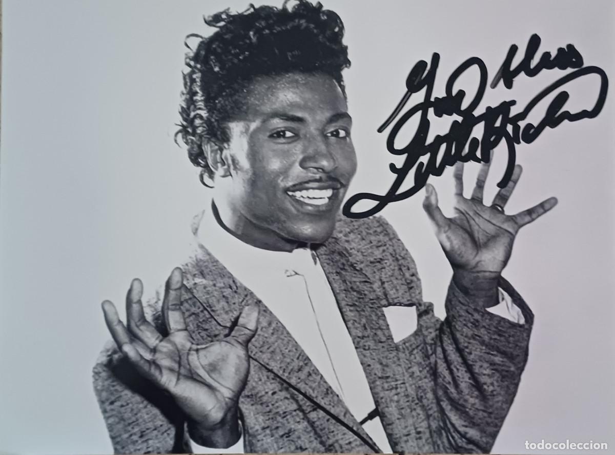 Aut&oacute;grafos antiguos de cantantes y m&uacute;sicos: FOTOGRAFIA CON AUT&Oacute;GRAFO ORIGINAL DEL CANTANTE NORTEAMERICANO DE ROCK & ROLL, LITTLE RICHARD (2005)