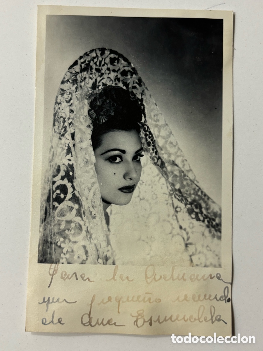 Autogramme von Musikern: Foto original con aut&oacute;grafo de la bailarina Ana Esmeralda
