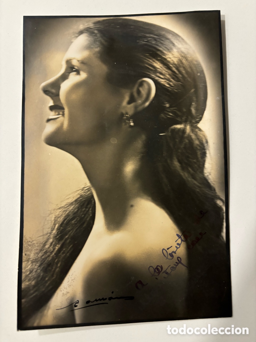 Autogramme von Musikern: Foto original con aut&oacute;grafo de vedette foto Rom&aacute;n Barcelona