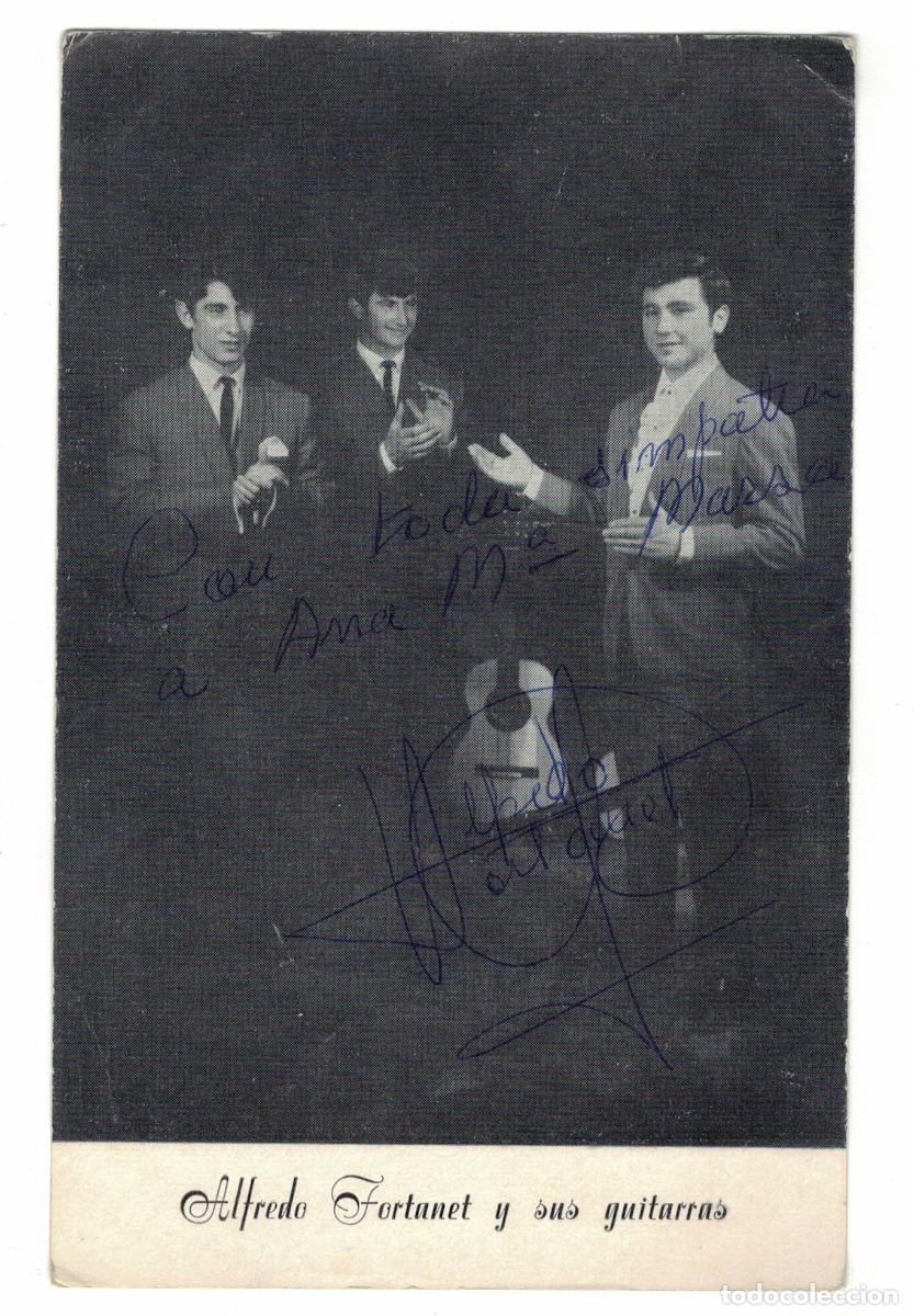 Music Autographs: Fotograf&iacute;a dedicada Alfredo Fortanet y sus guitarras &ndash; Aut&oacute;grafo original