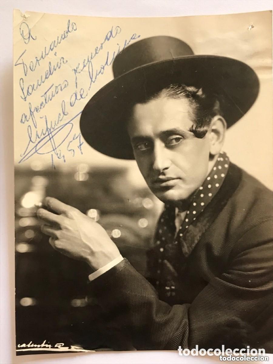 Autographes de Musique : Fotograf&iacute;a dedicada Miguel De Molina a Fernando S&aacute;nchez. 1957