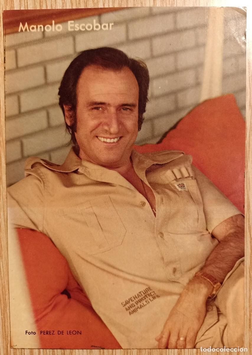 Aut&oacute;grafos antiguos de cantantes y m&uacute;sicos: Manolo Escobar,aut&oacute;grafo original