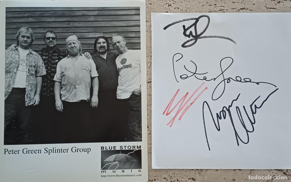 Music Autographs: FOTOGRAFIA Y AUT&Oacute;GRAFO ORIGINAL DEL GUITARRISTA PETER GREEN Y OTROS M&Uacute;SICOS ( A&Ntilde;O 2003 )