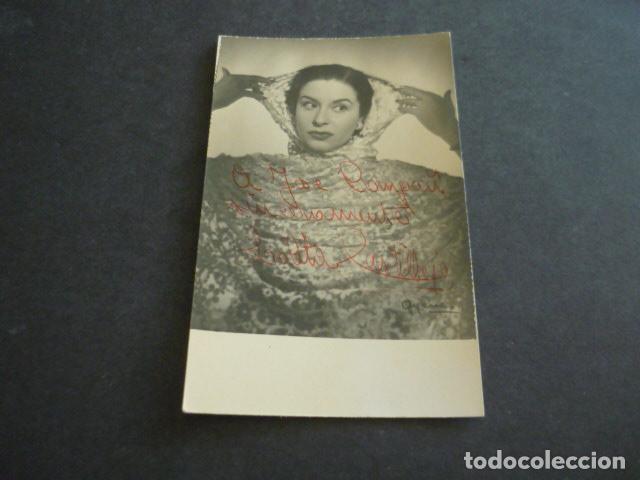 Autogramme von Musikern: LOLITA CASTILLEJO CANTANTE ANTIGUA FOTOGRAFIA CON FIRMA AUTOGRAFA 13 X 9 CM