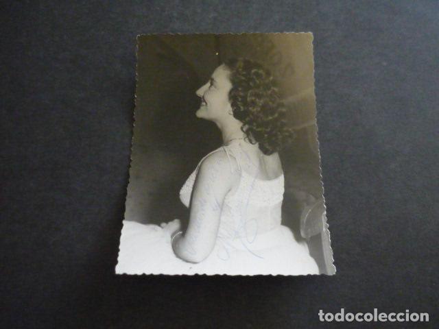 Autografi di Musica : MARISA TEROL CANTANTE ANTIGUA FOTOGRAFIA CON FIRMA AUTOGRAFA 8,5 X 11,5 CM