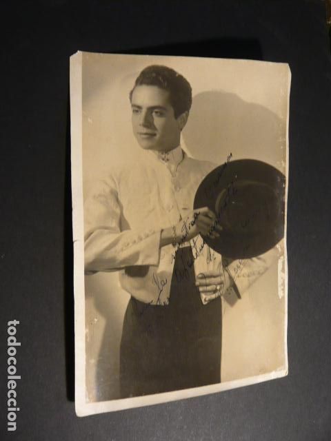Autographes de Musique : PEPE REINA CANTAOR FLAMENCO ANTIGUA FOTOGRAFIA CON FIRMA AUTOGRAFA 13 X 18 CM
