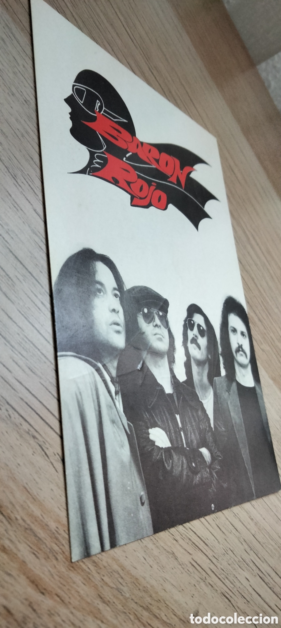 Aut&oacute;grafos antiguos de cantantes y m&uacute;sicos: Bar&oacute;n Rojo, 1981, firmas originales.