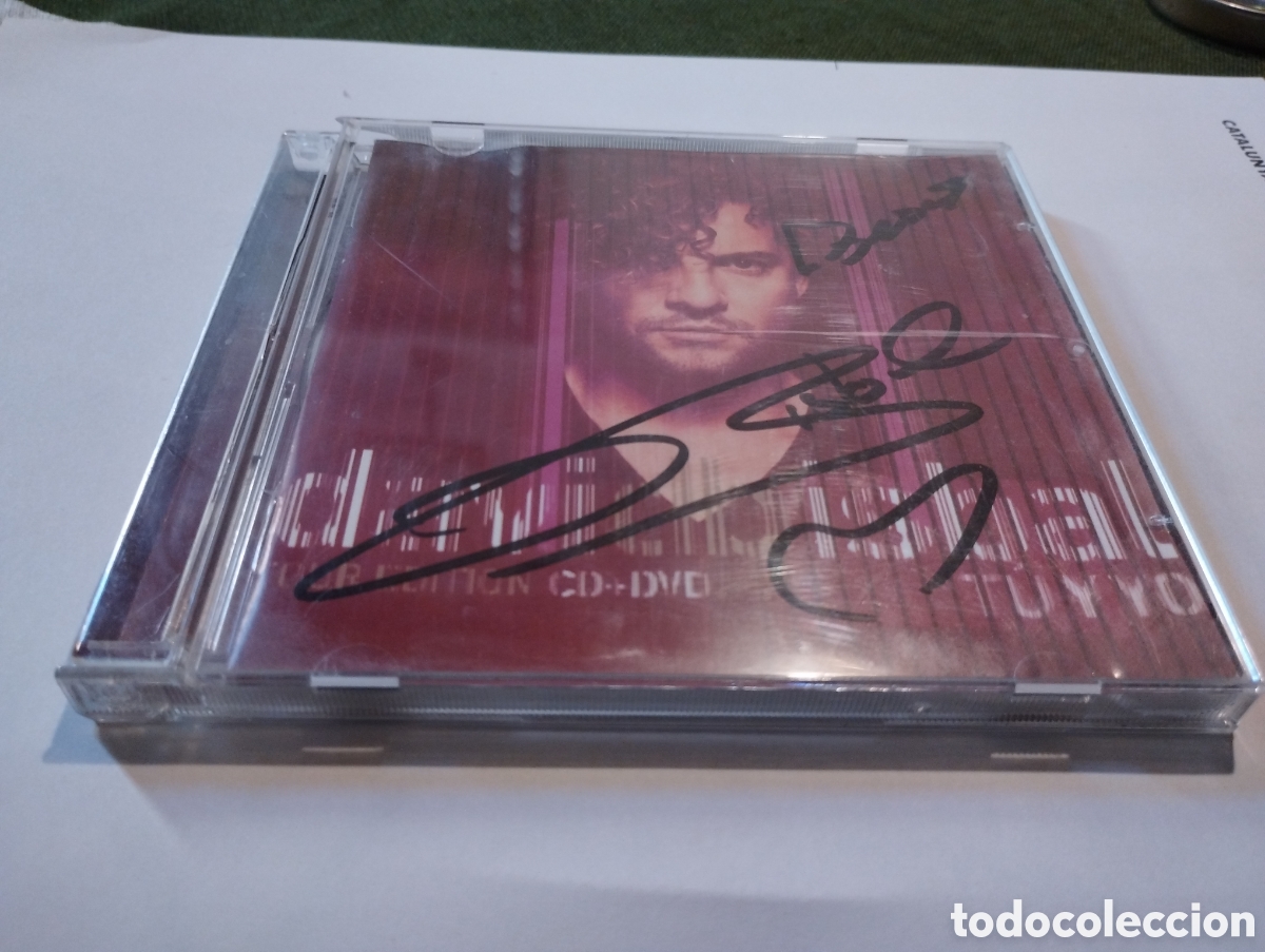 Aut&oacute;grafos antiguos de cantantes y m&uacute;sicos: CD con aut&oacute;grafo de David Bisbal T&uacute; yYo