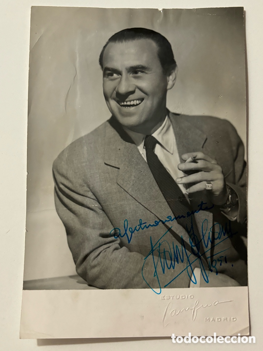 Music Autographs: Foto original con aut&oacute;grafo de Franz johan foto Campua Madrid