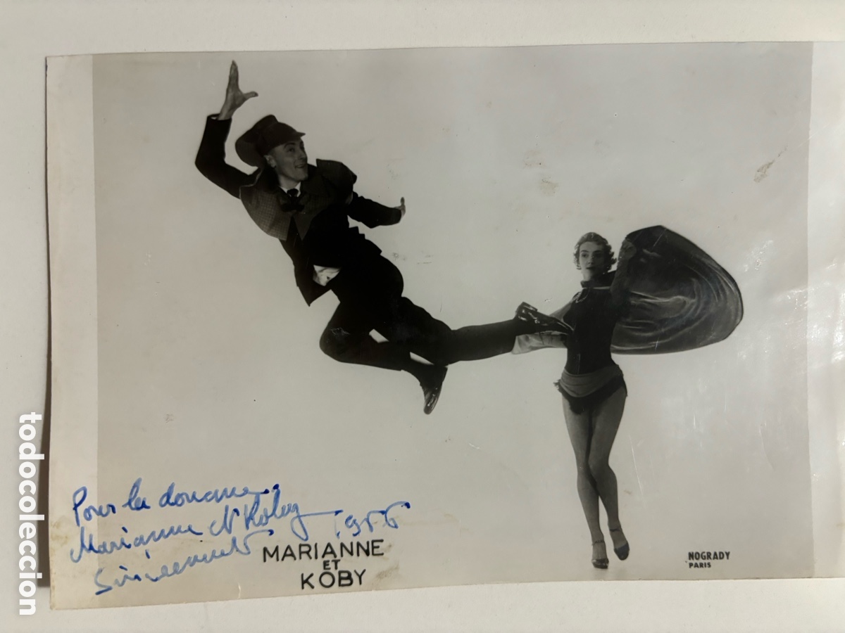 Music Autographs: Foto original con aut&oacute;grafo de la pareja de baile Marianne y Koby