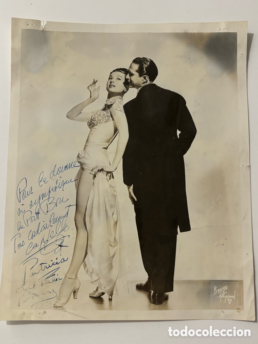 Autographes de Musique : Foto original con aut&oacute;grafo pareja de baile patricia foto Bruno Hollywood