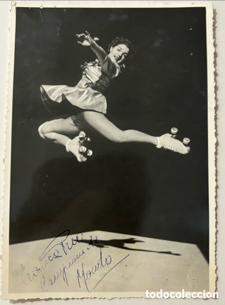 Autografi di Musica : Foto original con aut&oacute;grafo de bailarina y patinadora