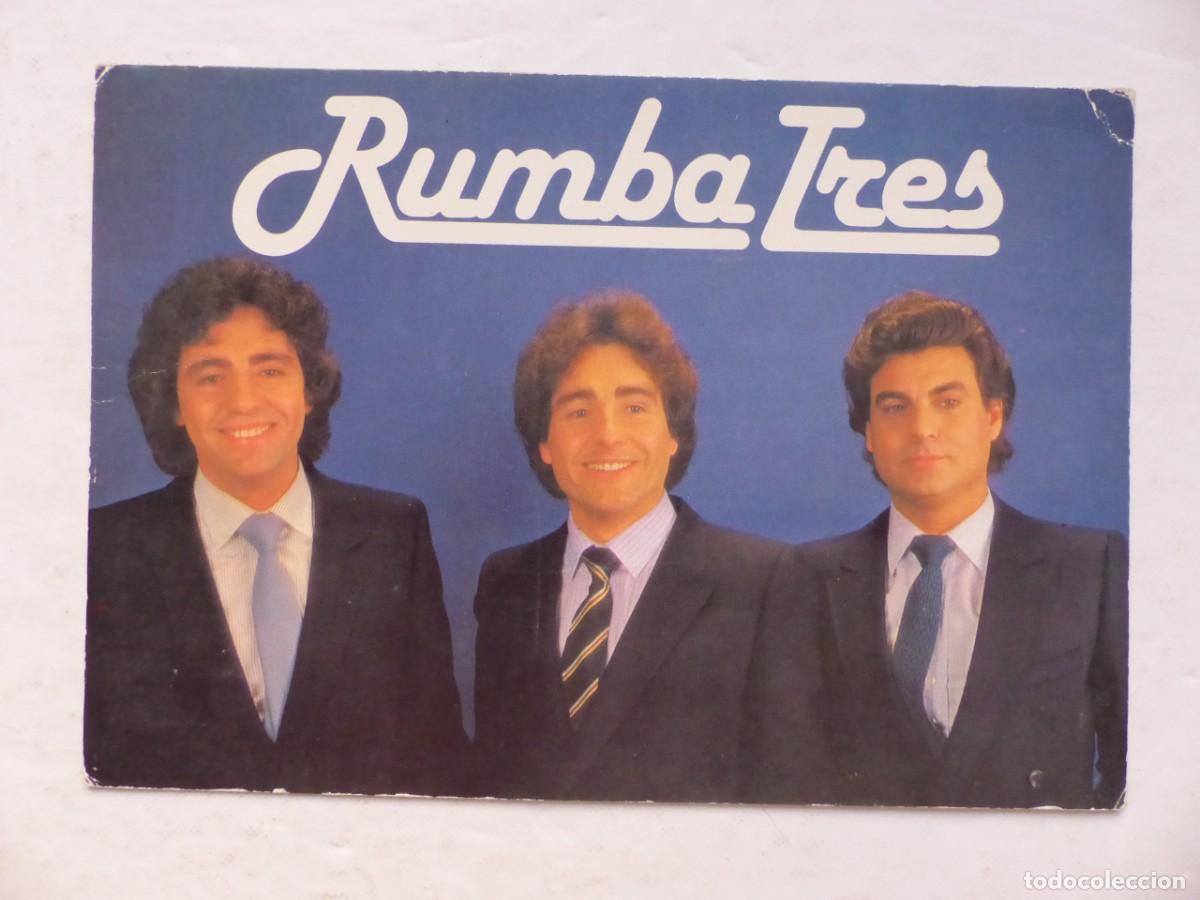 Music Autographs: RUMBA TRES - FOTOGRAFIA CON AUTOGRAFO ORIGINAL
