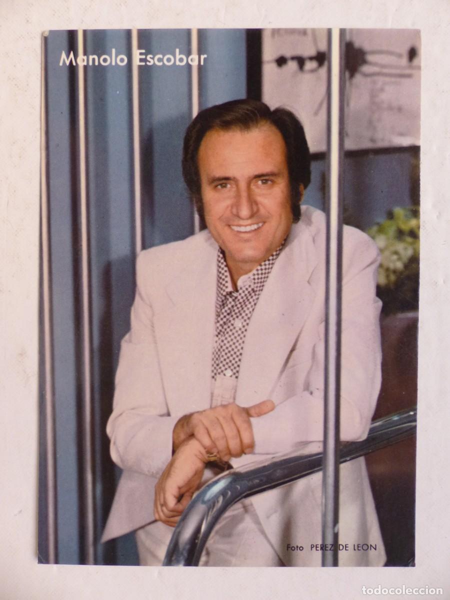 Music Autographs: MANOLO ESCOBAR - FOTOGRAFIA CON AUTOGRAFO ORIGINAL