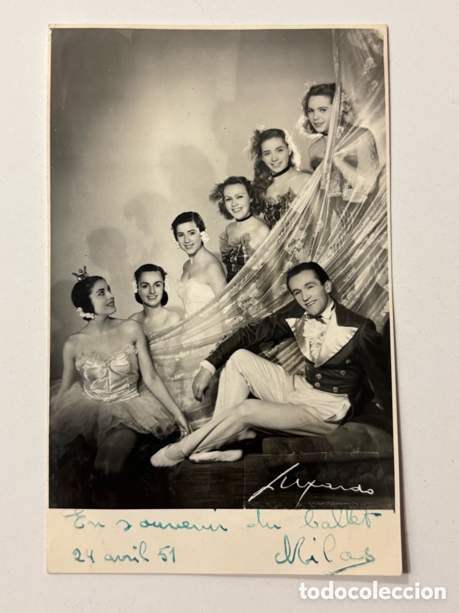 Autogramme von Musikern: Foto original con aut&oacute;grafo del ballet Milos