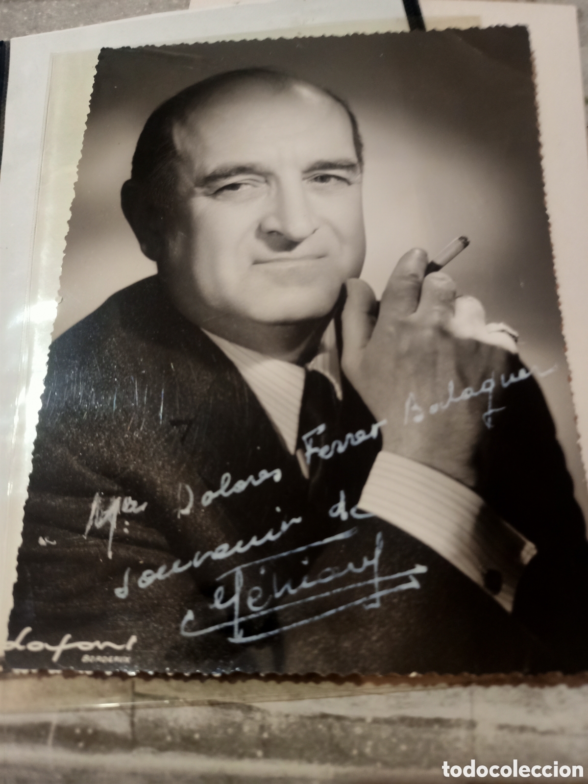 Aut&oacute;grafos antiguos de cantantes y m&uacute;sicos: Antonio Bofarull Ferrer actor cantante empresario espa&ntilde;ol