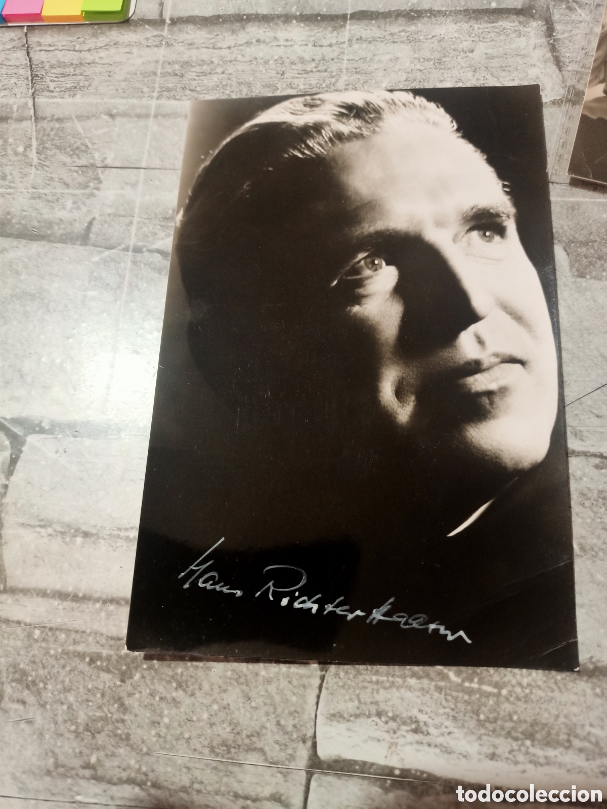 Aut&oacute;grafos antiguos de cantantes y m&uacute;sicos: Hans Ritcher Haaser pianista y director de orquesta y compositor alem&aacute;n aut&oacute;grafo