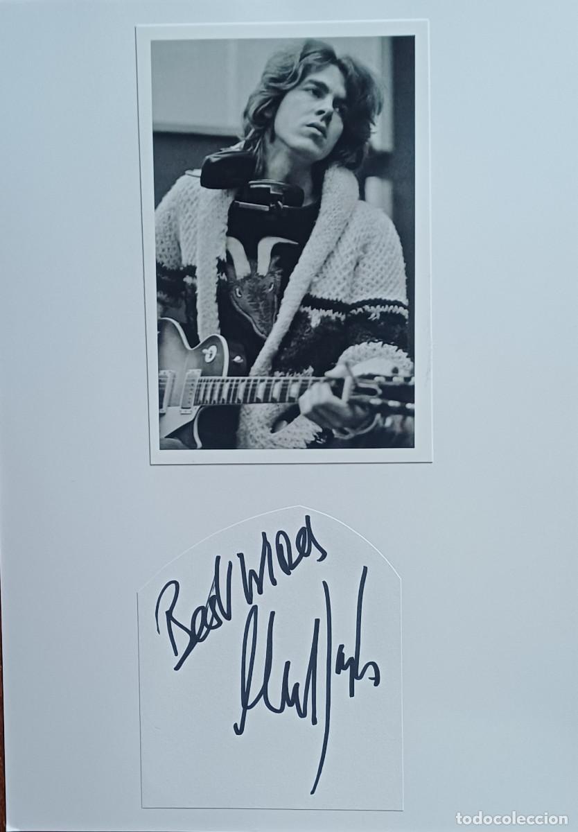 Aut&oacute;grafos antiguos de cantantes y m&uacute;sicos: FOTOGRAFIA Y AUT&Oacute;GRAFO ORIGINAL DEL GUITARRISTA BRIT&Aacute;NICO DE BLUES ROCK, MICK TAYLOR ( A&Ntilde;O 1997 )