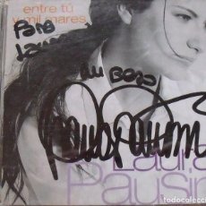 Autógrafos de Música : LAURA PAUSINI. CD DEDICADO Y FIRMADO. DEDICATORIA. ENTRE TU Y MIL MARES. 2000. 12,5X14 CM.. Lote 333677178