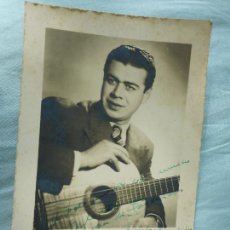 Autógrafos de Música: ANTIGUA FOTOGRAFIA DEDICADA Y FIRMADA ESTEBAN DE SANLUCAR FLAMENCO. FOTO AMER BARCELONA 1944. Lote 347910523
