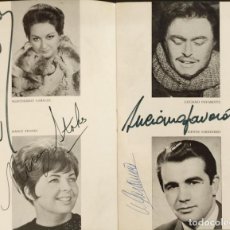 Autographes de Musique : PROGRAMA GRAN TEATRO DEL LICEO CON 4 FIRMAS ORIGINALES - TEMPORADA 1970 1971. Lote 359660625