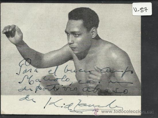 Coleccionismo deportivo: LUCHA LIBRE - AUTOGRAFO - KID ZAMBOA - (V-57) - Foto 1