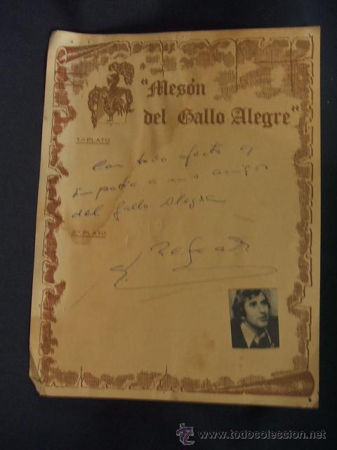 Coleccionismo deportivo: DEDICATORIA Y AUTOGRAFO ORIGINAL - CARLES REXACH - - Foto 1