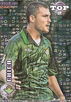 Coleccionismo deportivo: CROMO FIRMADO - CHICA - BETIS - Foto 1