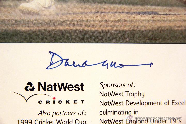 Coleccionismo deportivo: DAVID GOWER, AUTOGRAFO -DOCC- - Foto 2