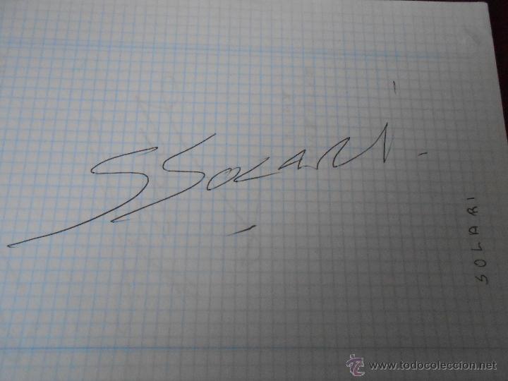Coleccionismo deportivo: Aut&oacute;grafo de SOLARI - Foto 1