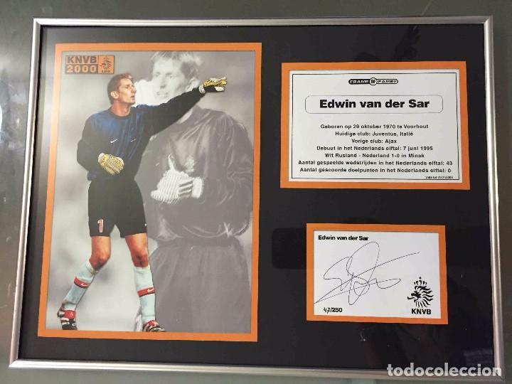 Coleccionismo deportivo: MARCO DE LA FAMA - EDWIN VAN DER SAR EDICI&Oacute;N LIMITADA 100% ORIGINAL COA - Foto 1
