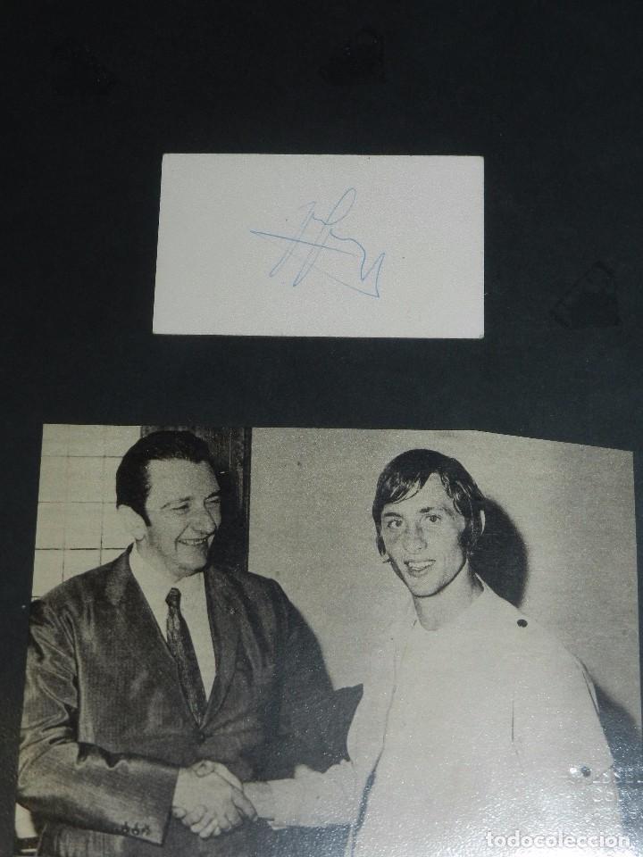 Coleccionismo deportivo: (M) AUTOGRAFO DE JOHAN CRUYFF ( ORIGINAL ) - Foto 1