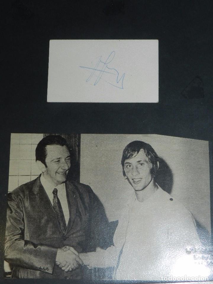 Coleccionismo deportivo: (M) AUTOGRAFO DE JOHAN CRUYFF ( ORIGINAL ) - Foto 2