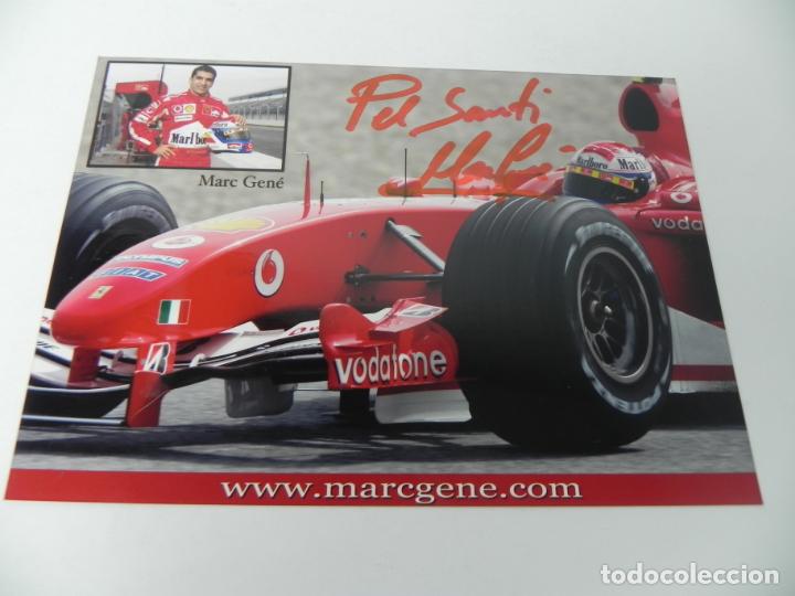 Coleccionismo deportivo: FOTO MARC GEN&Eacute; CON DEDICATORIA Y AUTOGRAFO (FORMULA 1) - Foto 1