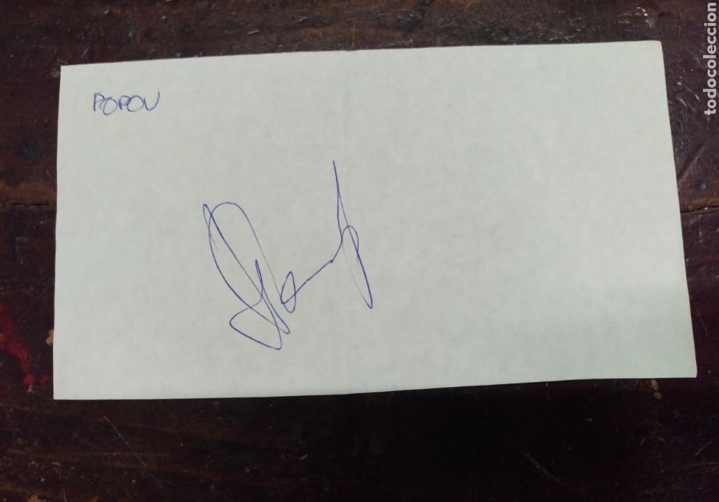 Coleccionismo deportivo: futbol - DIMITRI POPOV - aut&oacute;grafo original - Foto 1