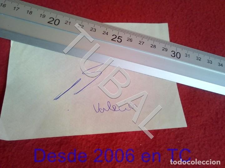 Sports collectibles: TUBAL ATHLETIC BILBAO JUAN JOSE VALENCIA AUTOGRAFO FIRMA B49