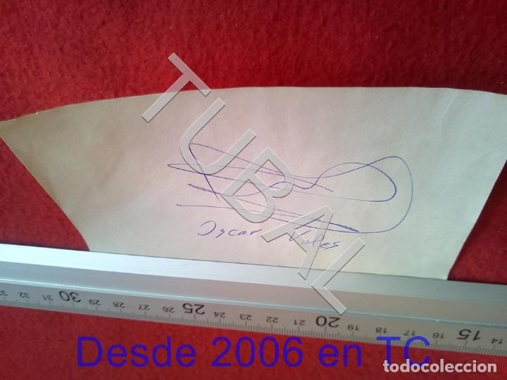 Sports collectibles: TUBAL ATHLETIC BILBAO OSCAR VALES AUTOGRAFO FIRMA B49