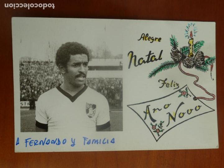 Sports collectibles: jeremias real club deportivo espa&ntilde;ol foto original antigua con autografo y felicitacion