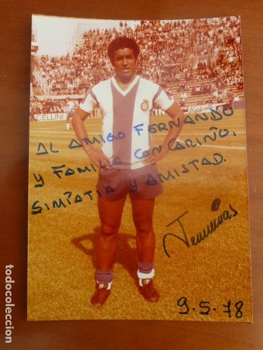 Sammelleidenschaft Sport: jeremias real club deportivo espa&ntilde;ol foto original antigua con autografo