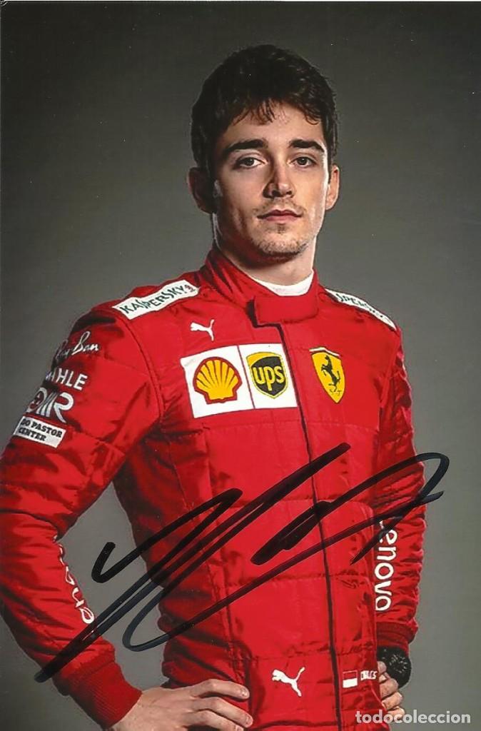 charles leclerc. autógrafo, firma original. fer - Comprar ...