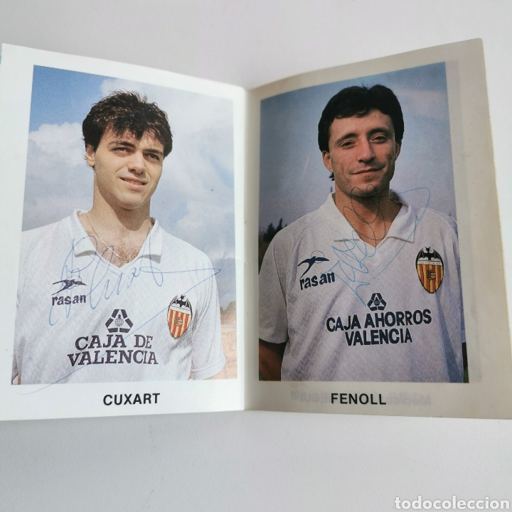 Coleccionismo deportivo: Libreto Plantilla Jugadores Valencia Club de Fútbol Temporada 1989-90 Firmada por varios jugadores - Foto 12 - 212082840