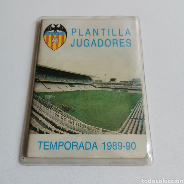 Coleccionismo deportivo: Libreto Plantilla Jugadores Valencia Club de Fútbol Temporada 1989-90 Firmada por varios jugadores - Foto 1 - 212082840