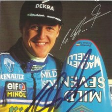 Coleccionismo deportivo: MICHAEL SCHUMACHER. AUTÓGRAFO, FIRMA, HAND SIGNED. RENAULT. AUTOGRAPH. FÓRMULA 1. AUTOMOVILISMO.