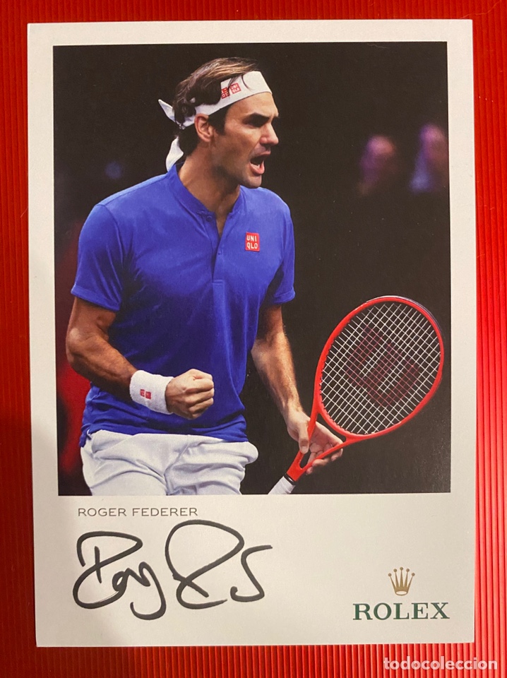 Sammelleidenschaft Sport: Copa Masters London Roger Federer Aut&oacute;grafo Original Rolex, Coleccionista Tenis