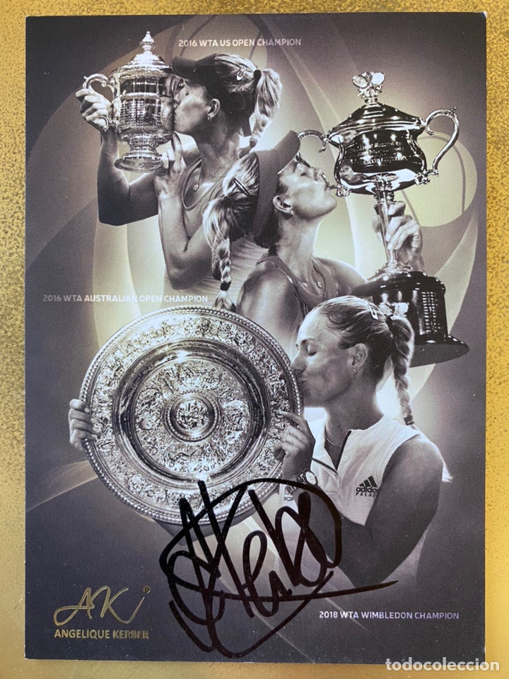 Sammelleidenschaft Sport: Aut&oacute;grafo Original de Angelique Kerder, WTA colecci&oacute;n Tenis