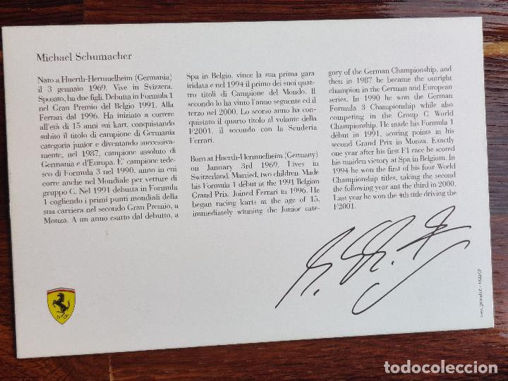 Autographe Michael Schumacher Ferrari - Signé Véritable - Années 2000 - Collection Sportive
