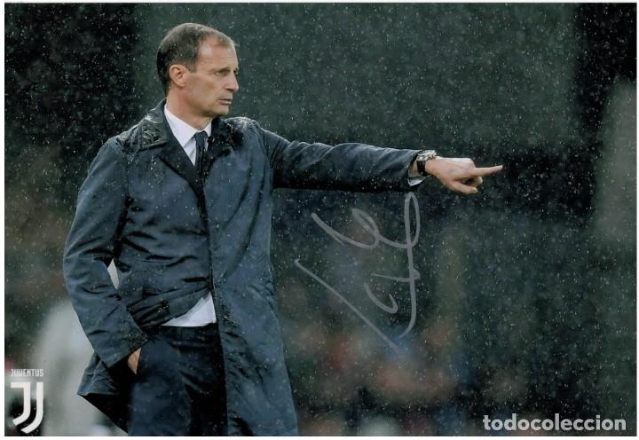 Sammelleidenschaft Sport: Fotografia firmada por Massimiliano Allegri - COA AFTAL